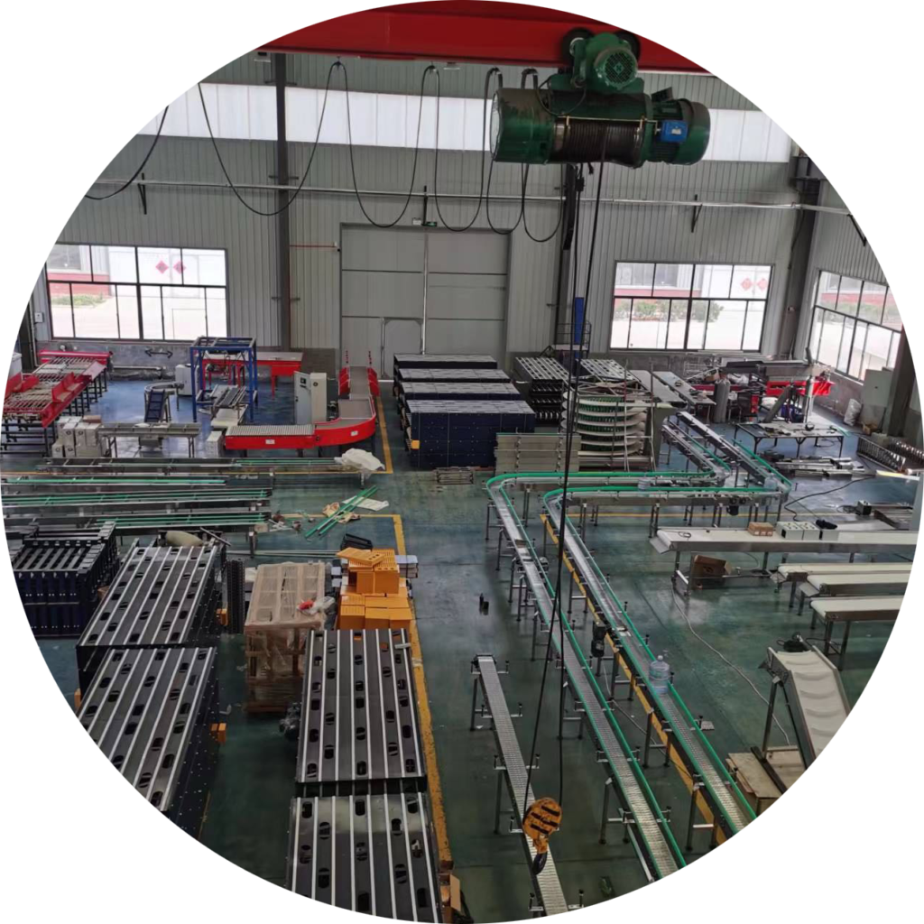 Inside the factory