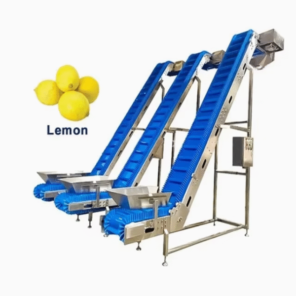 PVC/PU Belt Conveyor Automatic Food Feeding Incline Conveyor for Fruit Z-type Easy Cleaning Belt Conveyor Machine with Cleat