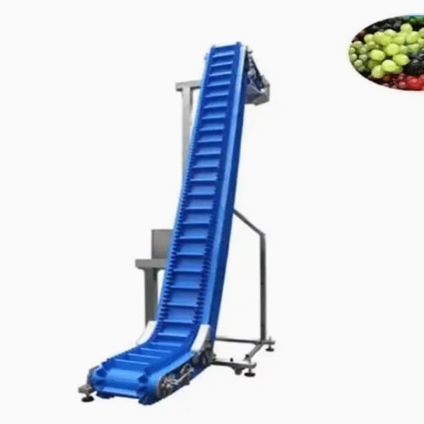 PVC/PU Belt Conveyor Automatic Food Feeding Incline Conveyor for Fruit Z-type Easy Cleaning Belt Conveyor Machine with Cleat - Image 3