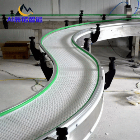 White Modular Belt Conveyor Plastic Conveyor Belt for Food and Vegetable Support Customization Conveyor Food Grade