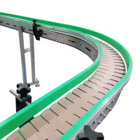 Automatic Conveyor for Bottled Beverage Conveying Heavy Duty Flat Top Chain Conveyor Stainless Steel/Plastic Slat Chain Conveyor