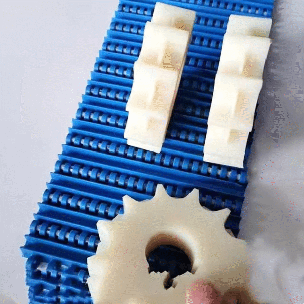 Premium Plastic Belt Conveyor Annular Plastic Mesh Belt Bending Machine Assembly Line Conveyor Food Grade Plastic Chain Conveyor - Image 4