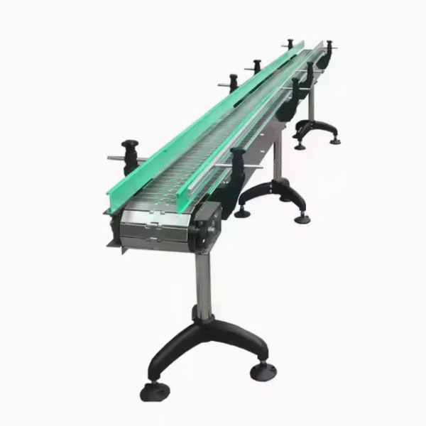 Custom Beer Bottle Conveyor Stainless Steel Flat Chain Conveyor for Bottling Production Line High Load Bearing Electric Conveyor – Image 7