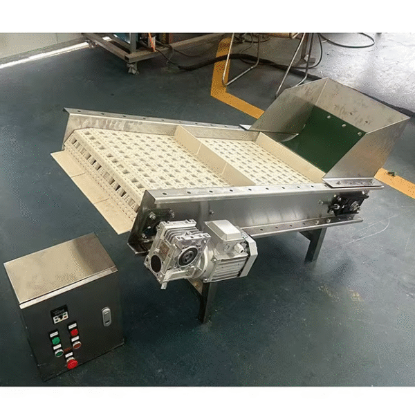 Small Belt Conveyor with Baffle Plastic Modular Belt Elevator Conveyor for Food Industry Bucket Inclined Elevator Conveyor - Image 5