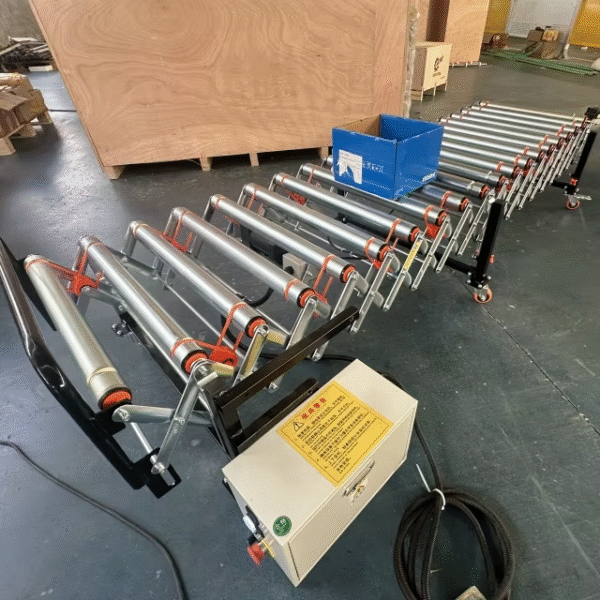 Automatic Roller Conveyor Machine 90° Turning Conveyor with Motor Power Telescopic Roller Conveyor with Spocket Heavy Duty Line - Image 4