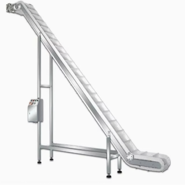 Food Grade Inclined Feeder Conveyor for Vegetable Bean Conveying Material Feeding Conveyor Food Lifting Conveyor Production Line – Image 7