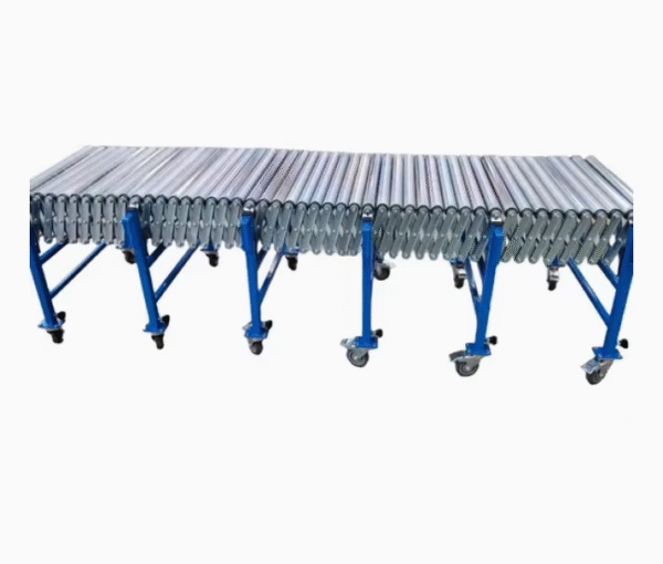 Telescopic Roller Conveyor Unpowered Roller Conveyor System a Warehouse Unloading Wonder Assembly Line Conveyor Belt – Image 2