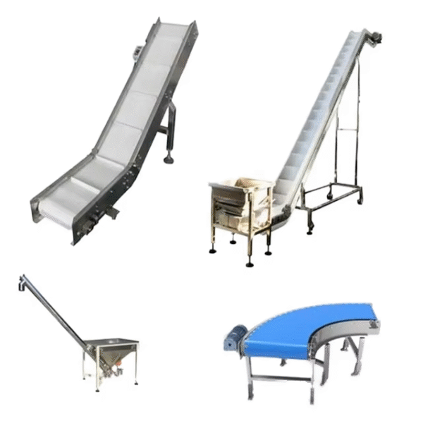 Food Grade Inclined Feeder Conveyor for Vegetable Bean Conveying Material Feeding Conveyor Food Lifting Conveyor Production Line – Image 4