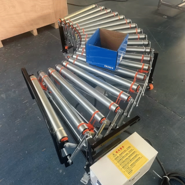 Automatic Roller Conveyor Machine 90° Turning Conveyor with Motor Power Telescopic Roller Conveyor with Spocket Heavy Duty Line - Image 7