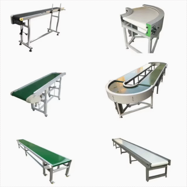 Modular Belt Conveyor with Baffle for Transporting Ice Cubes Automatic Filtering of Ice Slag and Lifting Material Conveyor - Image 7