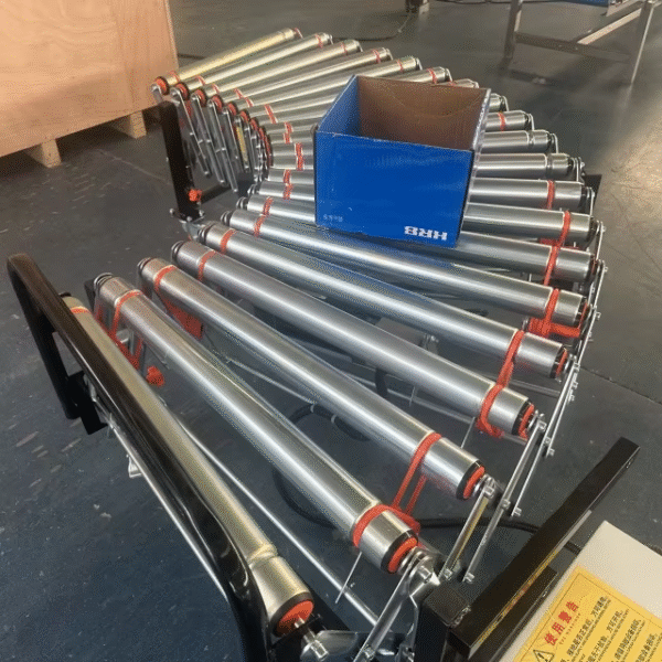 Automatic Roller Conveyor Machine 90° Turning Conveyor with Motor Power Telescopic Roller Conveyor with Spocket Heavy Duty Line - Image 2