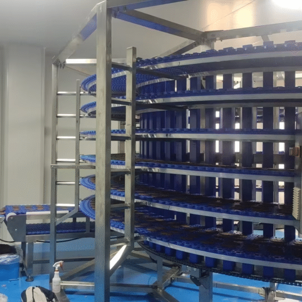 Spiral Cooling Conveyors Stainless Steel Conveyor for Bread Dessert Spiral Freezer Tower Mesh Belt Spiral Tower Conveyor System – Image 5