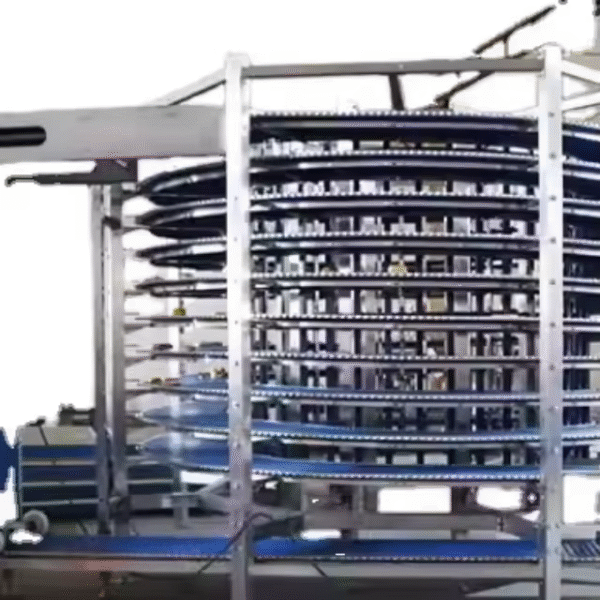 Modular Belt Cooling Tower Conveyor Bakery Factory Fully Automatic Food Spiral Cooling Tower/Double Spiral Freezer/Buffer Tower – Image 5