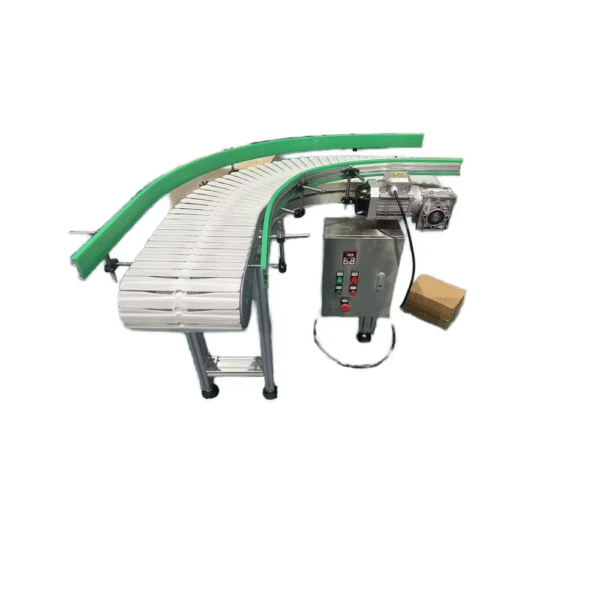 Flexible Fat Plastic Chain Conveyor Line System 90 Or180 Turn Classic Design for Versatile MaterialHandling ApplicationsConveyor – Image 4