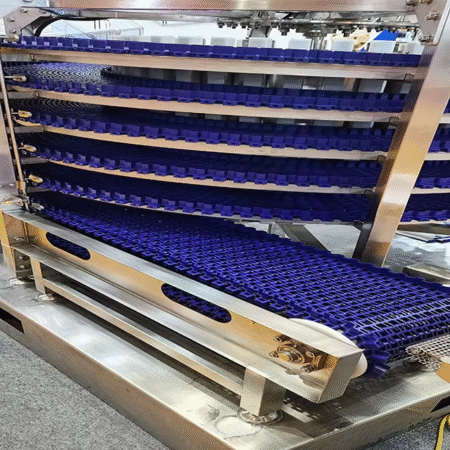 Modular Belt Cooling Tower Conveyor Bakery Factory Fully Automatic Food Spiral Cooling Tower/Double Spiral Freezer/Buffer Tower