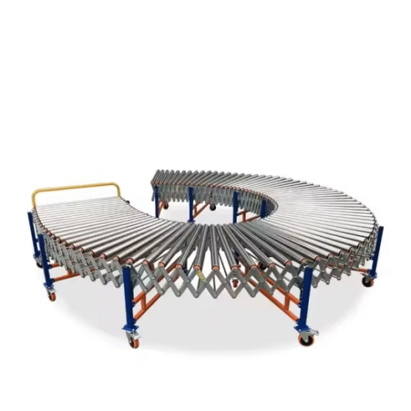 Heavy Duty Roller Conveyor Flexible Roller Conveyor for Logistics Handling Truck Unloading S Type Roller Conveyor System - Image 5