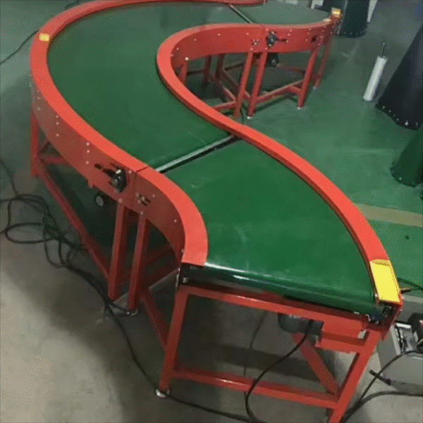 Corner Conveyor Belt  Curve Belt Conveyor for Assembly Line Production Line Rubber Belt Machine Efficient Transmission System — изображение 3