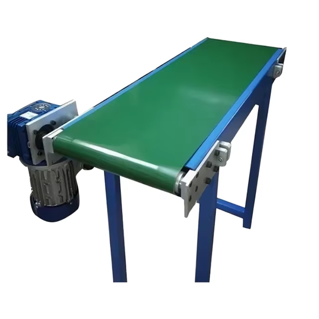 Green Adjustable Food Rubber Belt Conveyor System Low-Cost Conveyor Belt Green PVC Conveyor Belt System Manufacturer - Image 3