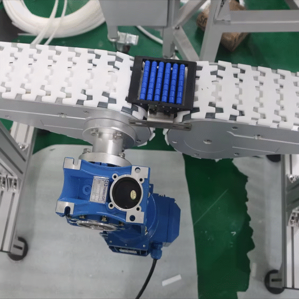 Easy to Assemble Aluminum Profile Frame Flexible Chain Conveyor Bottle Filling Line Conveyor System Merge Diverter Ring Conveyor – Image 7