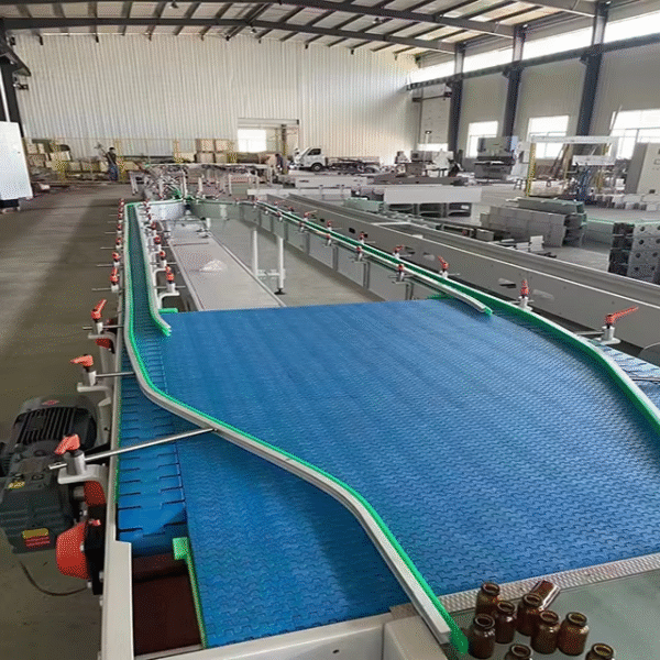 Adjustable Speed Conveyor Beverage Factory Production Line Modular Belt Conveyor with Motor Workshop Modular Belt Conveyor - Image 3