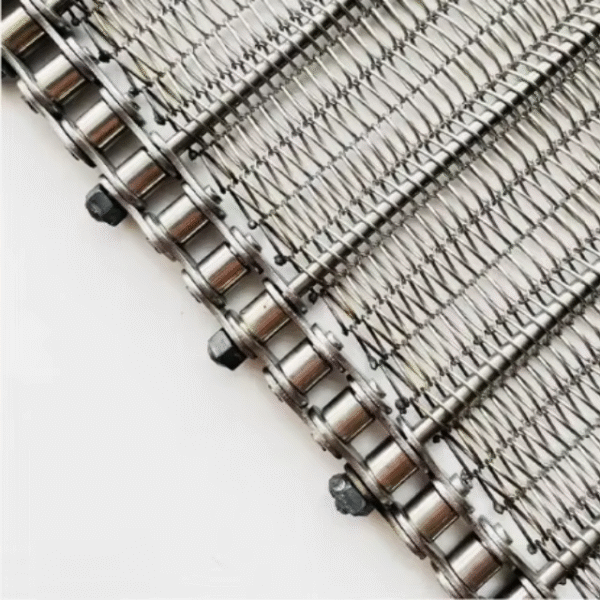 304 Stainless Steel Belt Conveyor Chicken Fillet Conveyor Wire Mesh Conveyor for Food Production Line - Image 4