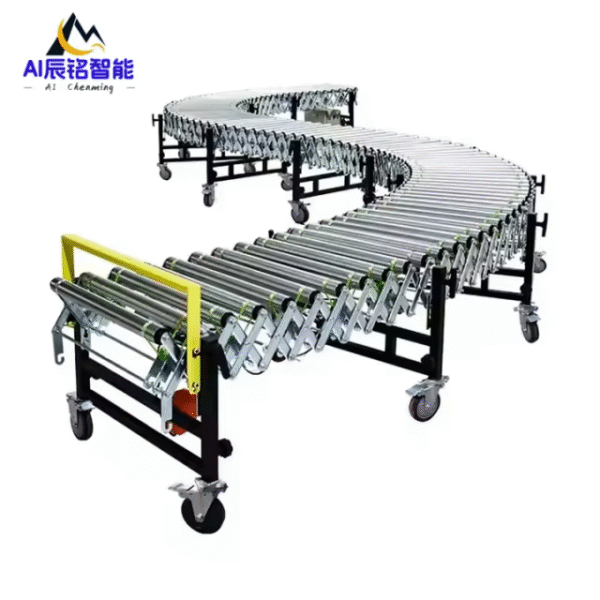 Telescopic Roller/Chain Plate Conveyor Non-powered Roller Turning Conveyor Supplied for Use in Various Factories Production Line - Image 7