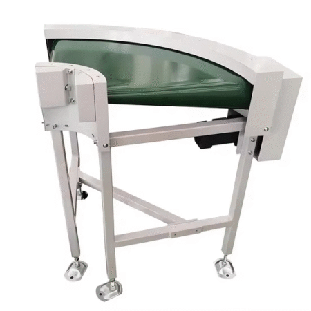 Customization Mini Conveyor Belt System Small Conveyor Belt Mini Food Grade Curve Conveyor Food Production Line Assembly Factory