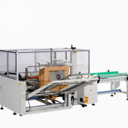 Carton Open Machine Sealing Machine With Conveyor Automatic Vertical Case Erector Auto Erector Cardboard Tray Former Machine