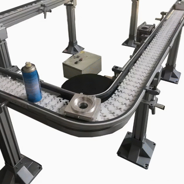Easy to Clean Conveyor Speed Controlled Conveyor Anti-Slip Flat Top Chain Machine Assembly Line Flexible Chain Industry Conveyor