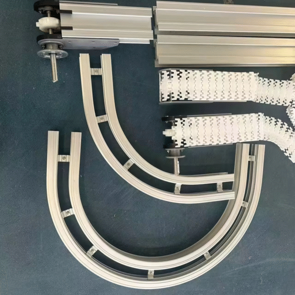 Customized Flexible Chain Conveyor High Quality Aluminum Profile Conveyor Drive Head for Plastic Chain Conveyor System - Image 3