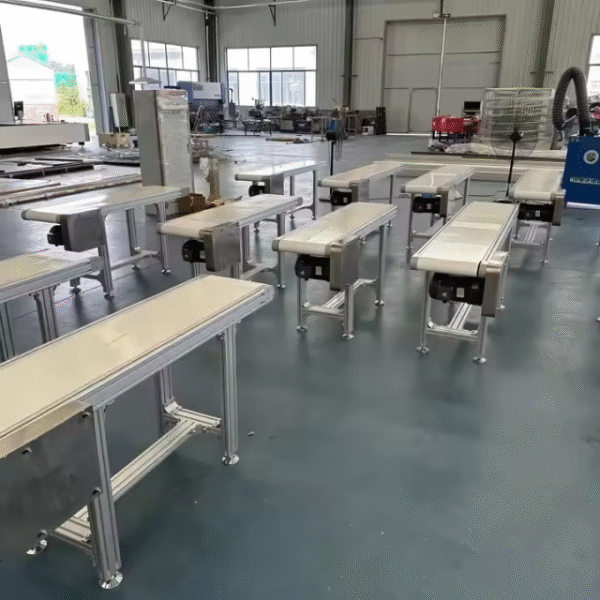 Factory Custom PVC/PU Conveyor Aluminium Profile Mobile Conveyor Belt Production Line Electronic Assembly Conveyor — изображение 3