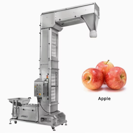 Z-type Bucket Elevator Conveyors with Hopper Automatic Material Bucket Conveyor for Fruit Transport Vertical Bucket Conveyor