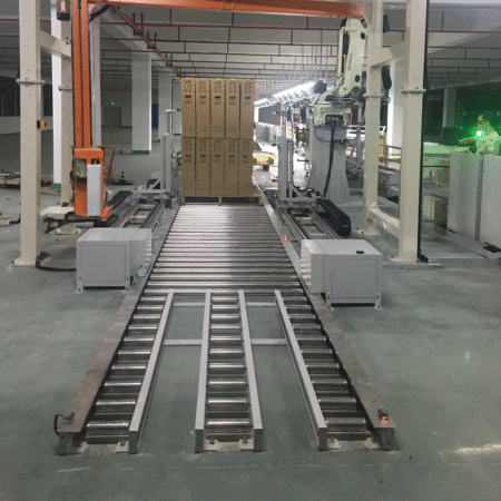 Gravity Roller Conveyors for Template Transport Powered Roller Conveyor System for Pallet Transport Motorized Roller Conveyor