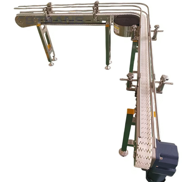 Commission Flexible Chain Conveyor Stainless Steel Conveyor Chains Plastic Chain Conveyor for Convey Bottled Water Factory Line