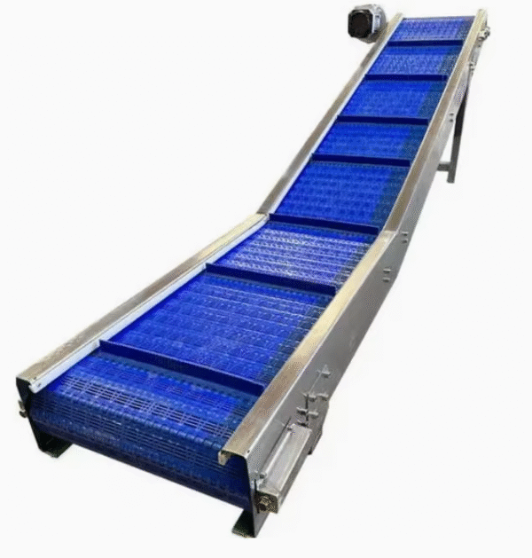 Custom Stainless Steel 304 Frame PVC With Chain Plate Inclined Conveyor Lifter for Agriculture Products Fruits Beans Seeds Etc – Image 4