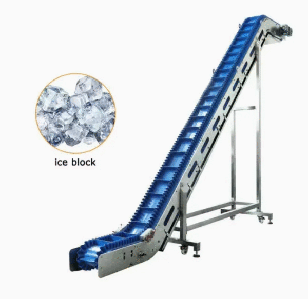 Custom Stainless Steel 304 Frame PVC With Chain Plate Inclined Conveyor Lifter for Agriculture Products Fruits Beans Seeds Etc – Image 7