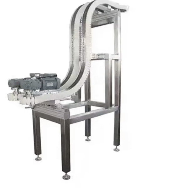Bottle Clamping Machine Bottle Clamping Elevator Bottle Clamping Lift Box Clamping Conveyor Automated Flexible Chain Conveyor Line – Image 2