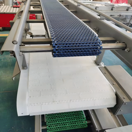 High Quality Plastic Belt Conveyor Modular Belt Conveyor with Cleat Modular Belt Straight Conveyor Machine Food Production Line