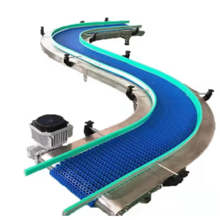 Lastic Modular Belt Conveyor System Chain Plate Turning Machine Plastic Mesh Belt Turning Assembly Line Conveyor