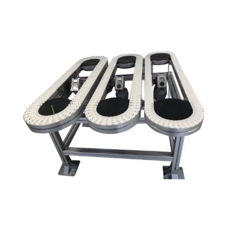 Easy to Assemble Aluminum Profile Frame Flexible Chain Conveyor Bottle Filling Line Conveyor System Merge Diverter Ring Conveyor