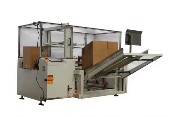 Carton Open Machine Sealing Machine With Conveyor Automatic Vertical Case Erector Auto Erector Cardboard Tray Former Machine — изображение 7