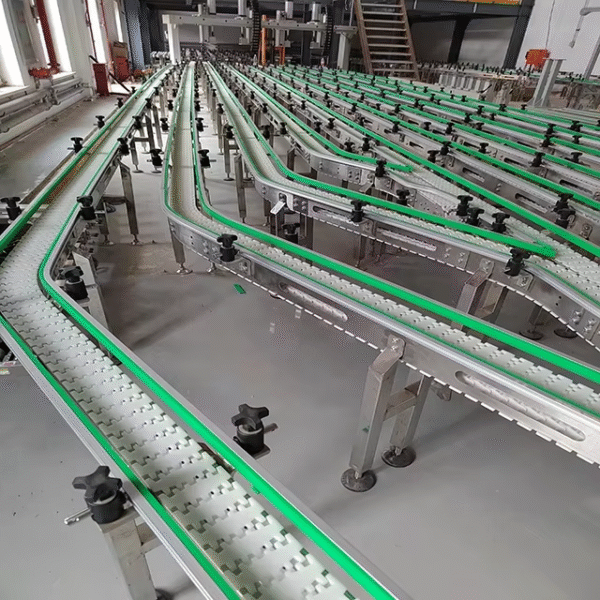 Customized Flexible Conveyor Plastic Flexible Chain Conveyor for Food Sorting Bottle Conveyor Assembly Line Food Production Line - Image 4
