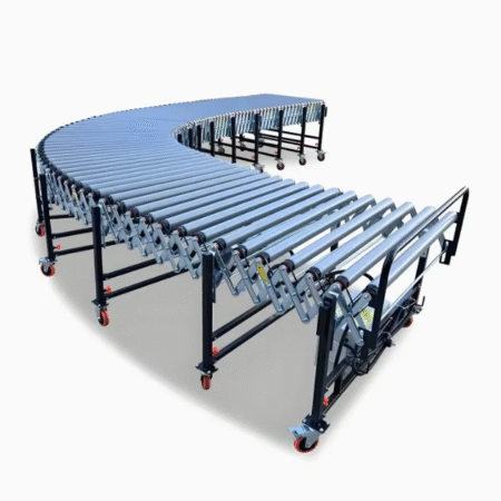 Mobile Steering Telescopic Unloading Conveyor/unpowered Conveyor/roller Conveyor Line Roller Conveyor System Conveyor Motor
