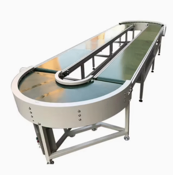 Modular Conveyor Flat Top Curving Conveyor Belt Turn Belt Conveyor for Equipment 90 Degree Turning Conveyor Belt Assembly Line – Image 7