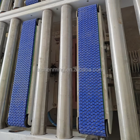 Plastic Module Turning Conveyor Modular Belt Conveyor Conveyor Production Line Assembly Line for Use in Manufacturing Plants
