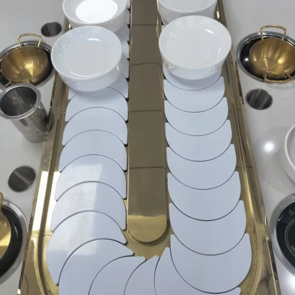 Customized Sushi Conveyor Belt System Rotating Small Hot Pot Conveyor Automatic Conveyor Machine for Sushi Turning Equipment — изображение 5