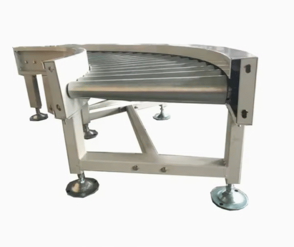 Roller Turning Conveyor Assembly Line 90-degree Galvanized Roller Turning Conveyor Power Roller Conveyor Unloading Assembly Line - Image 7