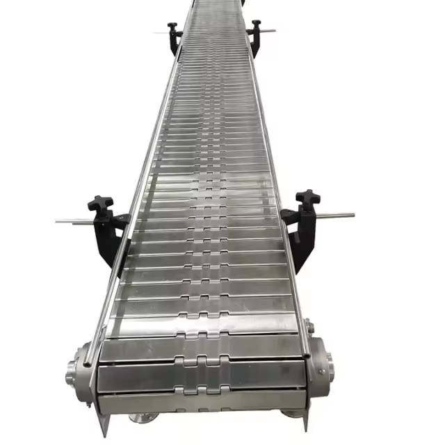 304 Stainless Steel Curve Slat Chain Conveyor Flat Top Chain for Beverage Industry Speed Adjustable Assembly Line Machine — изображение 5