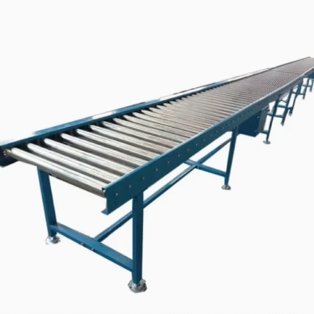 Adjustable Speed 500mm Roller Conveyor for Streamlined Material Handling Stainless Steel Plastic Used for Manufacturing Plant