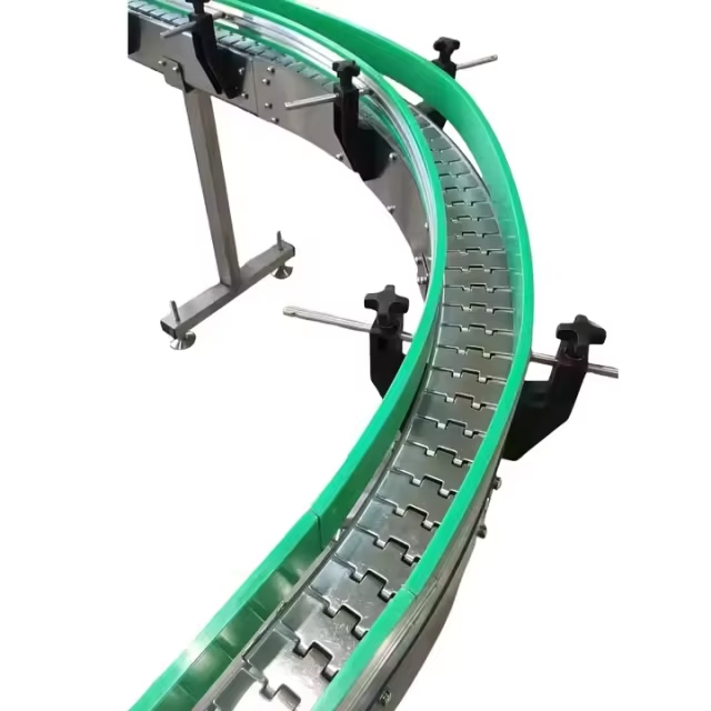 304 Stainless Steel Curve Slat Chain Conveyor Flat Top Chain for Beverage Industry Speed Adjustable Assembly Line Machine — изображение 7